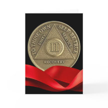 2-jähriges Frohes OM-Jubiläum-Coin Red Ribbon