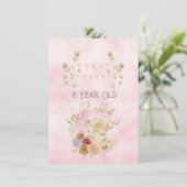 2-jähriges Glück Geburtstag Elephant Baby Girl (Stehend Vorderseite)