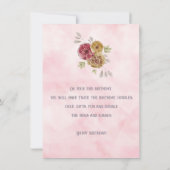 2-jähriges Glück Geburtstag Elephant Baby Girl (Rückseite)