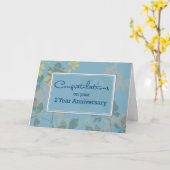 2-jähriges Mitarbeiterjubiläum Karte (Gelbe Blume)