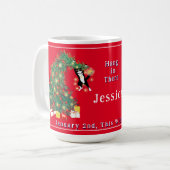 2. Januar wird alles über Weihnachten Kaffeetasse (Vorderseite Links)