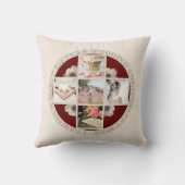 2. Jr. Hochzeitsjubiläum Baumwolle 5 Foto Kissen (Rückseite)