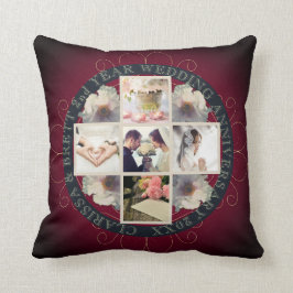 2. Jr. Jubiläum der Hochzeitsfeier Smokey Lila Cot Kissen