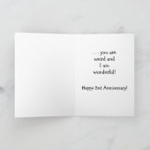 2. Jubiläum: Seltsam und wunderbar Karte (Innenseite)