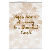 2. Jubiläumskarte, Tan-Blume (Vorne)