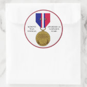 2 KAMPAGNE STARTEN KOSOVO-KRIEG VETERAN RUNDER AUFKLEBER (Tasche)