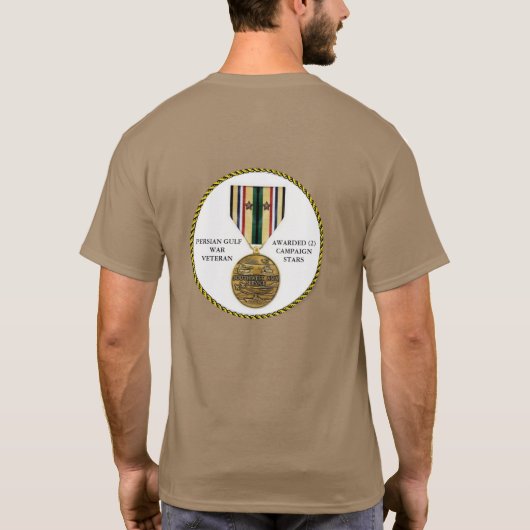 2 KAMPAGNE STARTET PERSISCHER GULFKRIEG VETERAN T-Shirt (Rückseite)