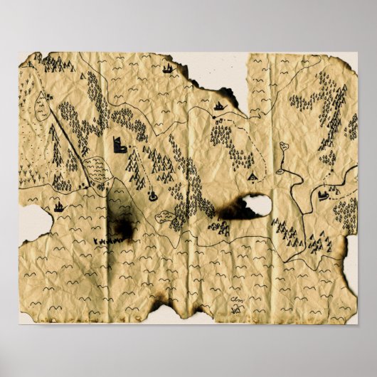 2. Karte des Vergessenen Reiches Poster (Vorne)