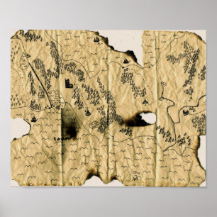 2. Karte des vergessenen Reichs Poster