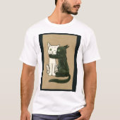2 Katzen T-Shirt (Vorderseite)