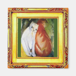 2 Katzen von Franz Marc Magnet
