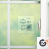 2 Kerne 2 Seiten 1 Vorschlag "Leben heiraten" Fensteraufkleber (Zuhause)