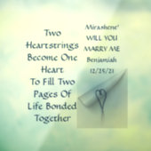 2 Kerne 2 Seiten 1 Vorschlag "Leben heiraten" Fensteraufkleber (Blatt 3)