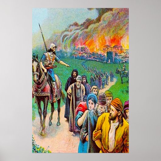 2 Kings 25 Judah Taken Captive to Babylon Poster (Vorne)