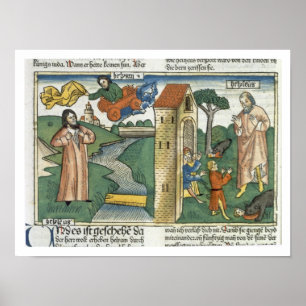 2 Kings 2 1-24 Elijah ascends to Heaven in a whirl Poster