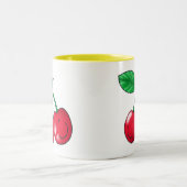 2 Kirschen Zweifarbige Tasse (Mittel)