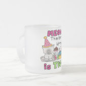 2. Kitten Geburtstagsgeschenke und Geschenke Mattglastasse (Vorderseite Links)