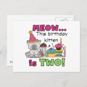 2. Kitten Geburtstagsgeschenke und Geschenke Postkarte (Vorne/Hinten)