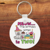 2. Kitten Geburtstagsgeschenke und Geschenke Schlüsselanhänger (Vorderseite)