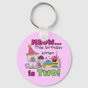 2. Kitten Geburtstagsgeschenke und Geschenke Schlüsselanhänger