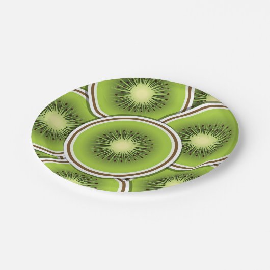 2 Kiwi Pappteller (Schrägansicht)