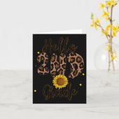2. Klasse 1 Schullehrer Leopard Print Karte (Gelbe Blume)