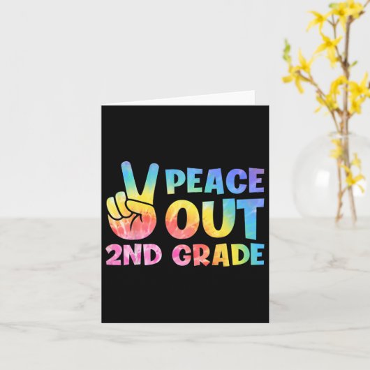 2. Klasse 2024 Graduate Happy Last Day of Scho Karte (Gelbe Blume)