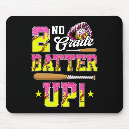 2. Klasse Butter Up Softll Eis Drip Ck Zur Schule Mousepad (Vorne)