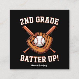 2. Klasse Erster Tag Batter Up Baseball Schule