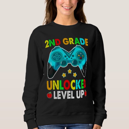 2. Klasse freigeschaltet Level Up mit Spielcontrol Sweatshirt (Vorderseite)