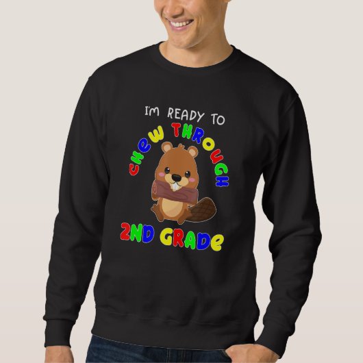 2. Klasse Ich bin bereit für Biber Kinder 1 Sweatshirt (Vorderseite)