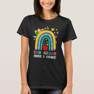 2. Klasse ich komme Regenbogen-Kinder-Lehrer Zurüc T-Shirt