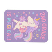 2. Klasse ist magisch zurück zur Schule Einhorn Magnet (Horizontal)