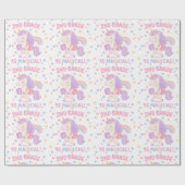 2. Klasse ist magisch zurück zur Schule Unicorn Geschenkpapier (Flach)