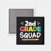 2. Klasse Kader Zweiter Lehrer Schüler Team Ck To Magnet (Vorderseite/Rückseite)