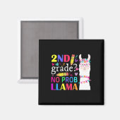 2. Klasse Kein Prob-Llama Lehrer Schüler Erster Ta Magnet (Vorderseite/Rückseite)