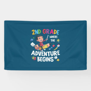 2. Klasse Lehrer 2. Klasse Abenteuer beginnt Banner