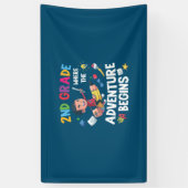 2. Klasse Lehrer 2. Klasse Abenteuer beginnt Banner (Vertikal)