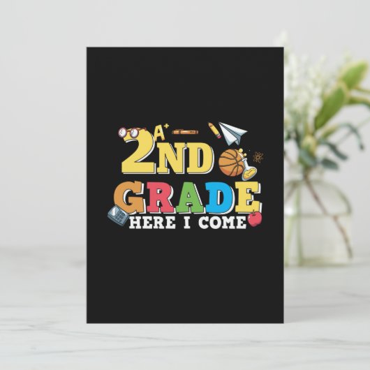 2. Klasse Lehrer 2. Klasse Hier komme ich Einladung (Stehend Vorderseite)