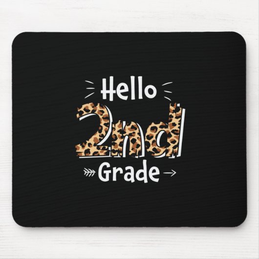 2. Klasse Lehrer Hallo Leopard 2. Klasse Mousepad (Vorne)