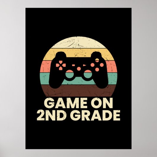 2. Klasse Lehrer Spiel auf 2. Stufe Poster (Vorne)