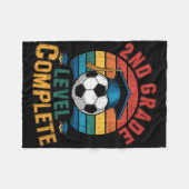 2. Klasse Level Complete Soccer Junge Mädchen Letz Fleecedecke (Vorderseite (Horizontal))