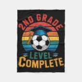 2. Klasse Level Complete Soccer Junge Mädchen Letz Fleecedecke (Vorderseite)