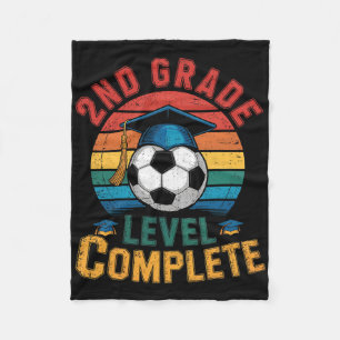 2. Klasse Level Complete Soccer Junge Mädchen Letz Fleecedecke