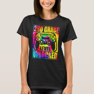 2. Klasse Level freigeschaltetes Tie Dye Videospie T-Shirt