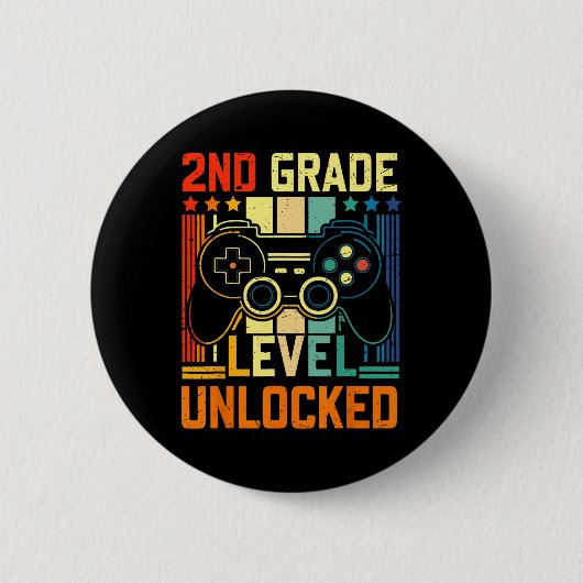 2. Klasse Level freigeschaltetes Videospiel Ck Zur Button (Vorderseite)