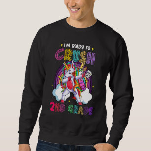 2. Klasse Mädchen Einhorn Crush zweite Klasse Zurü Sweatshirt