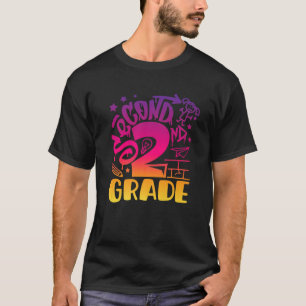 2. Klasse Mädchen erster Tag der Schule Lehrer zur T-Shirt