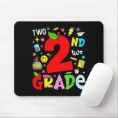 2. Klasse Retro-bunt zurück zur Schule Mousepad (Mit Mouse)