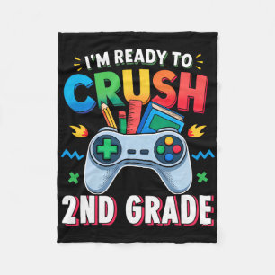 2. Klasse-Shirt für Jungen Videospiel Ck Zur Schul Fleecedecke